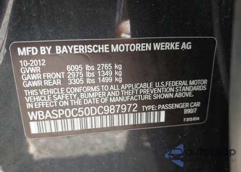 2013 BMW 550I Gran Turismo xDrive from USA, damaged, VIN WBASP0C50DC987972